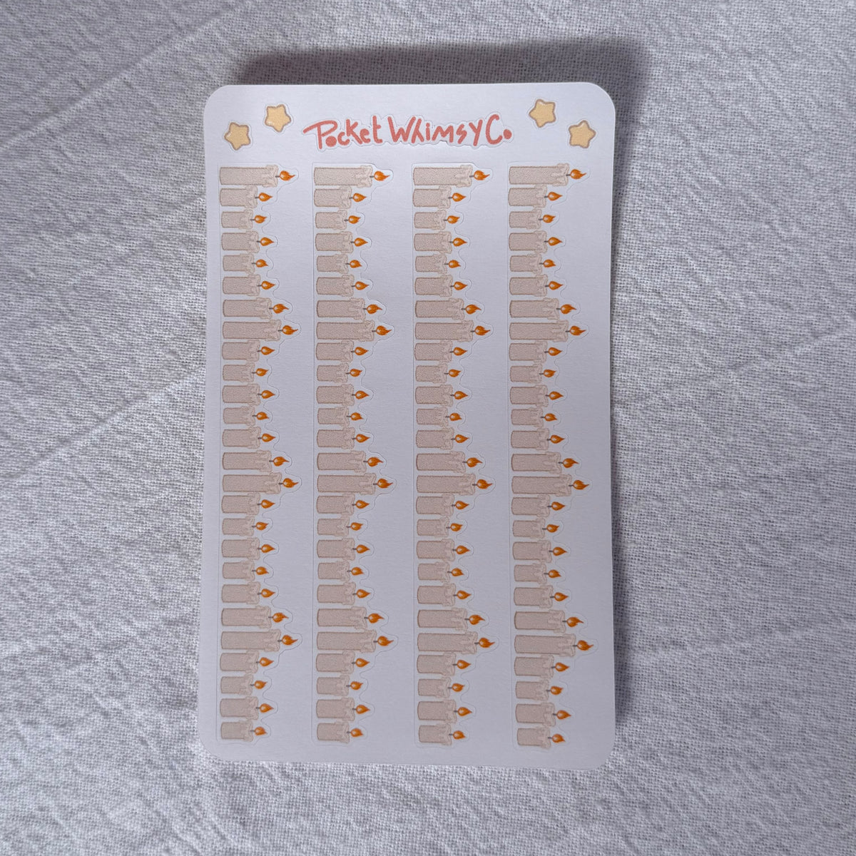 October Monthly Sticker Kit (Cobwebs & Candlesticks Kit theme)