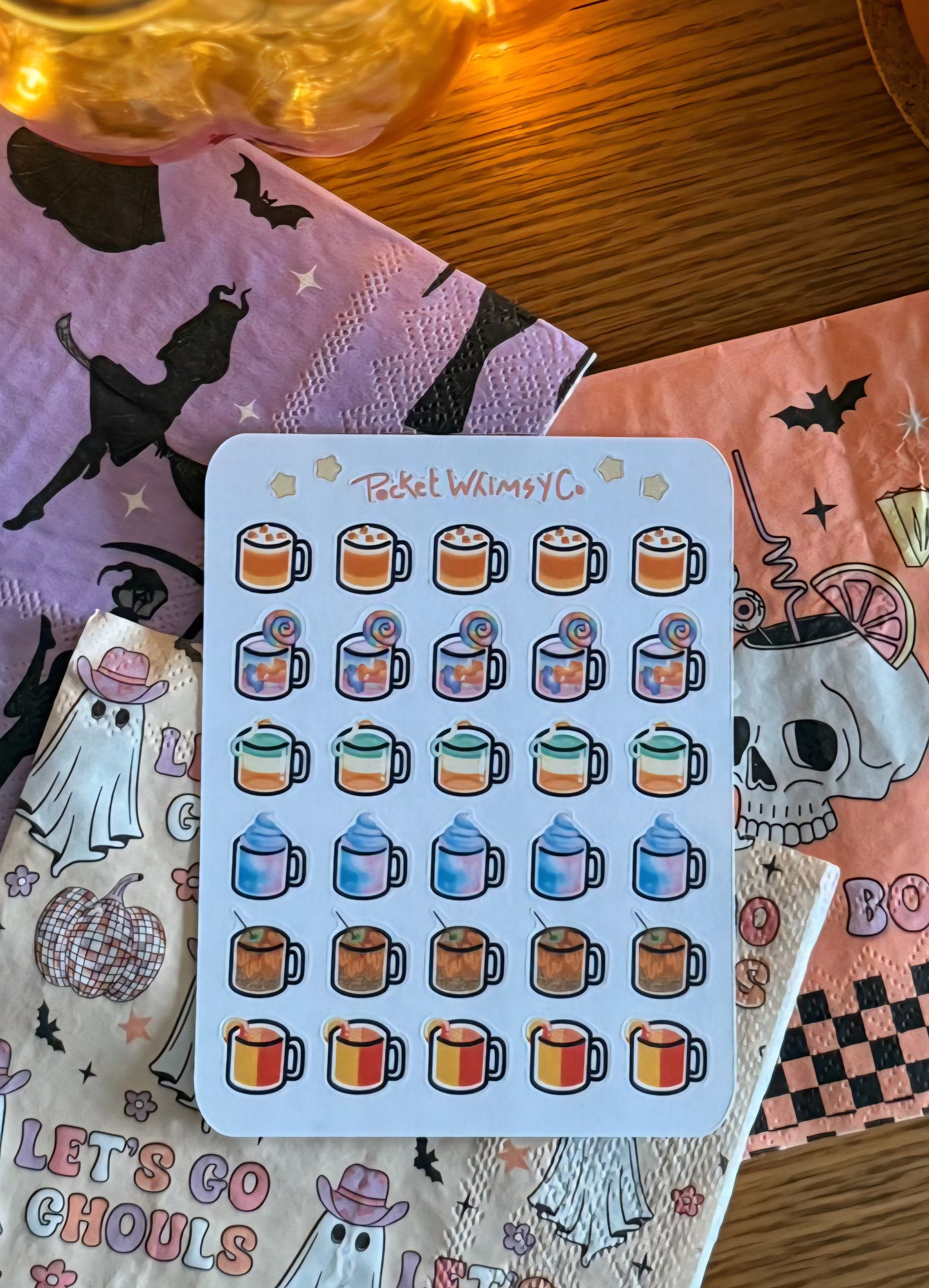 Halloween Treat Drinks Sticker Sheet