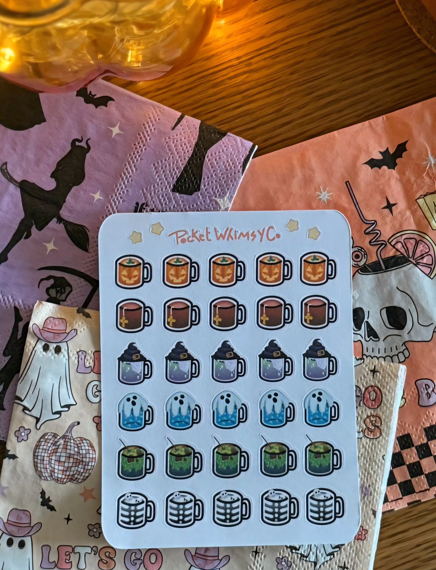 Halloween Trick Drinks Sticker Sheet