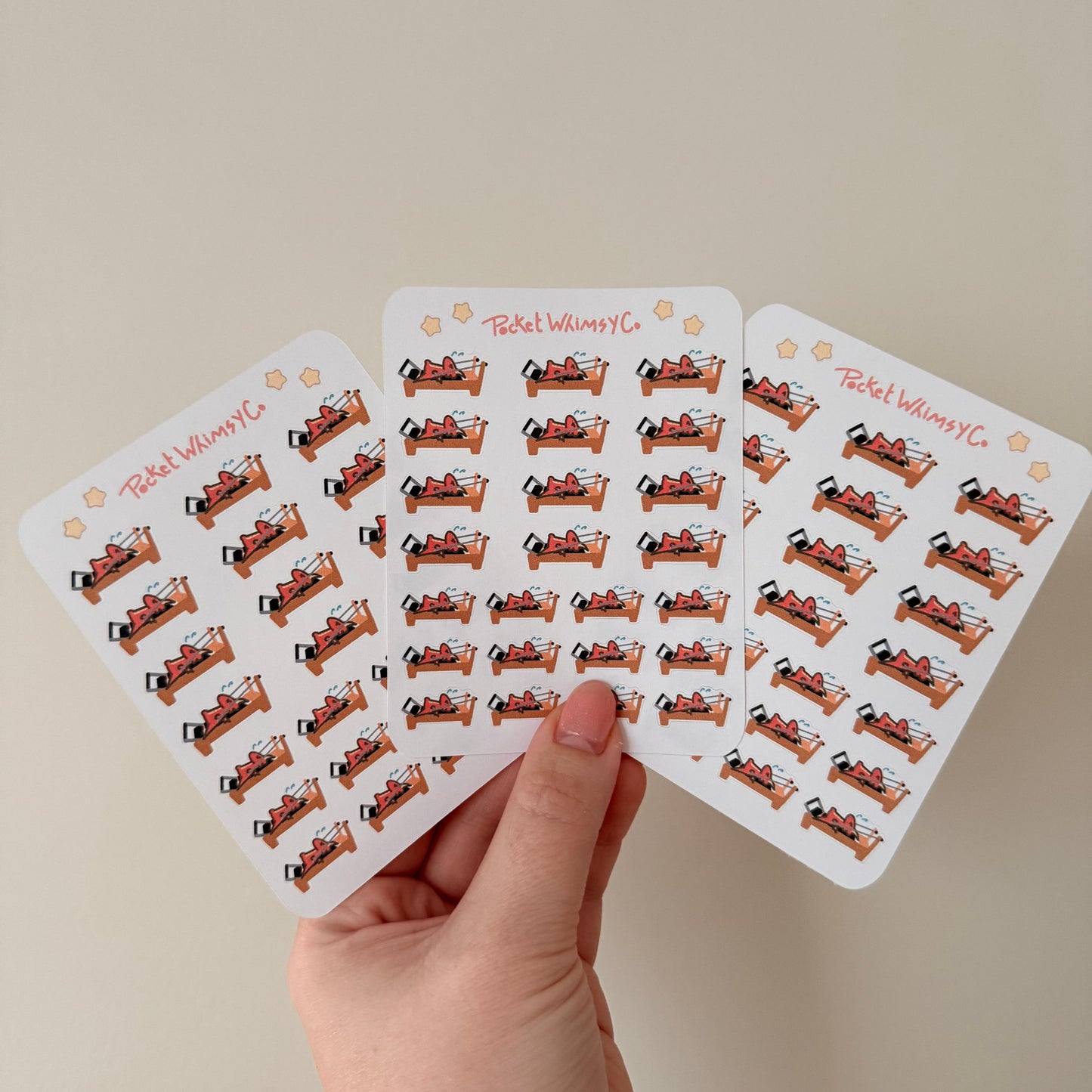 Reformer Pilates Iggy Sticker Sheet