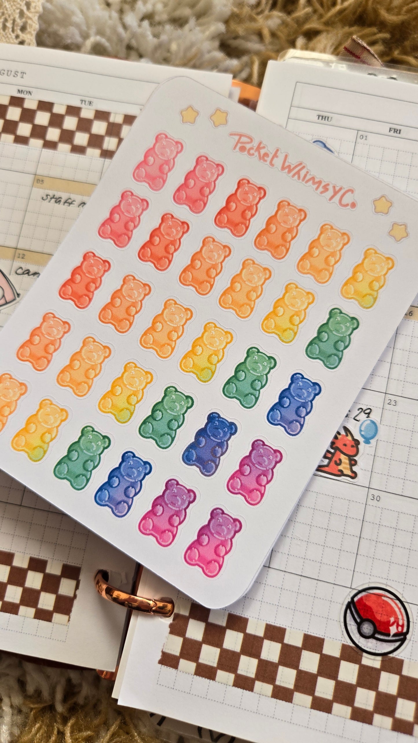 Gummy Bear Sticker Sheet