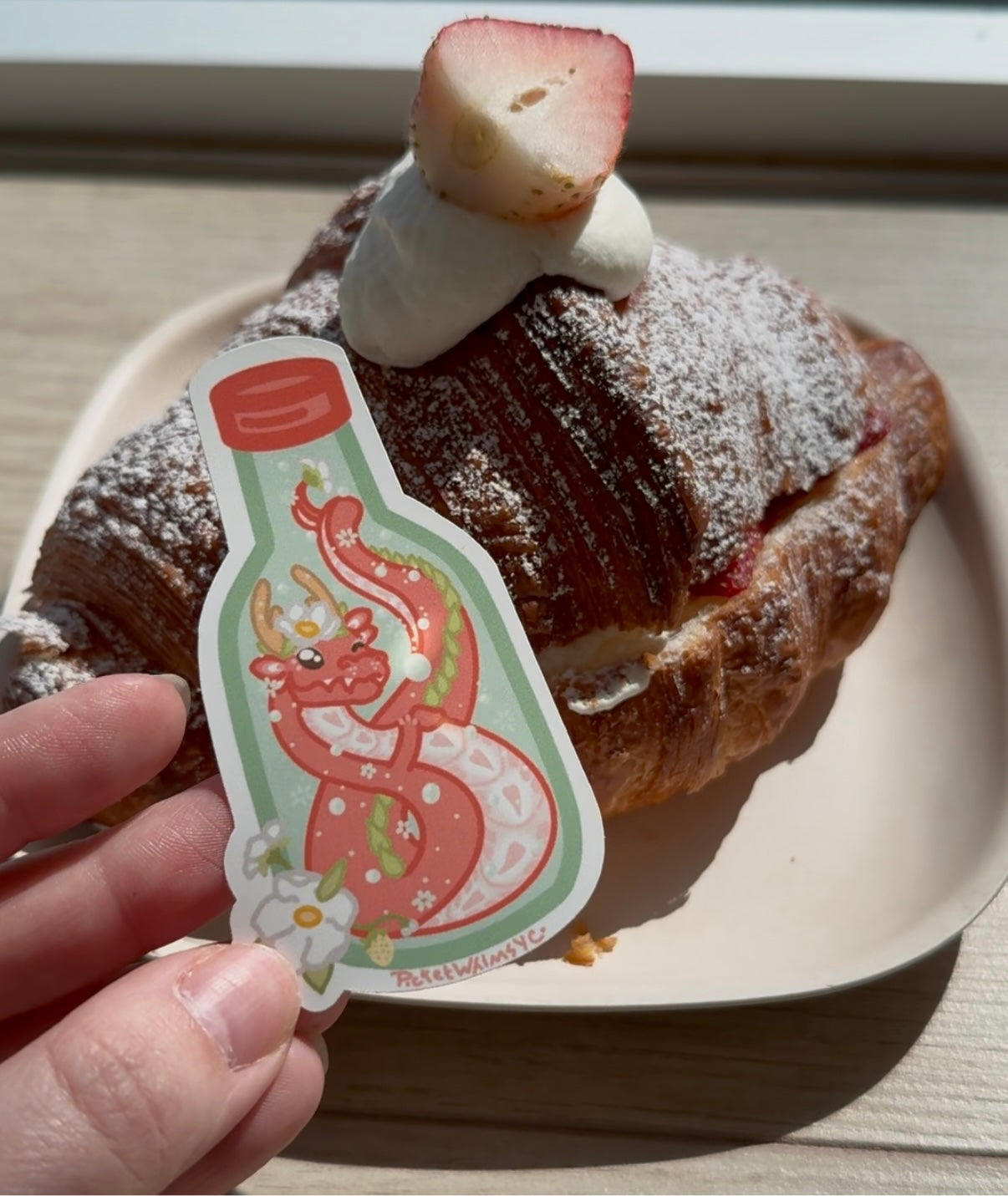 Strawberry Soju Dragon Sticker