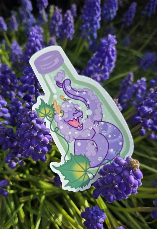Grape Soju Dragon Sticker