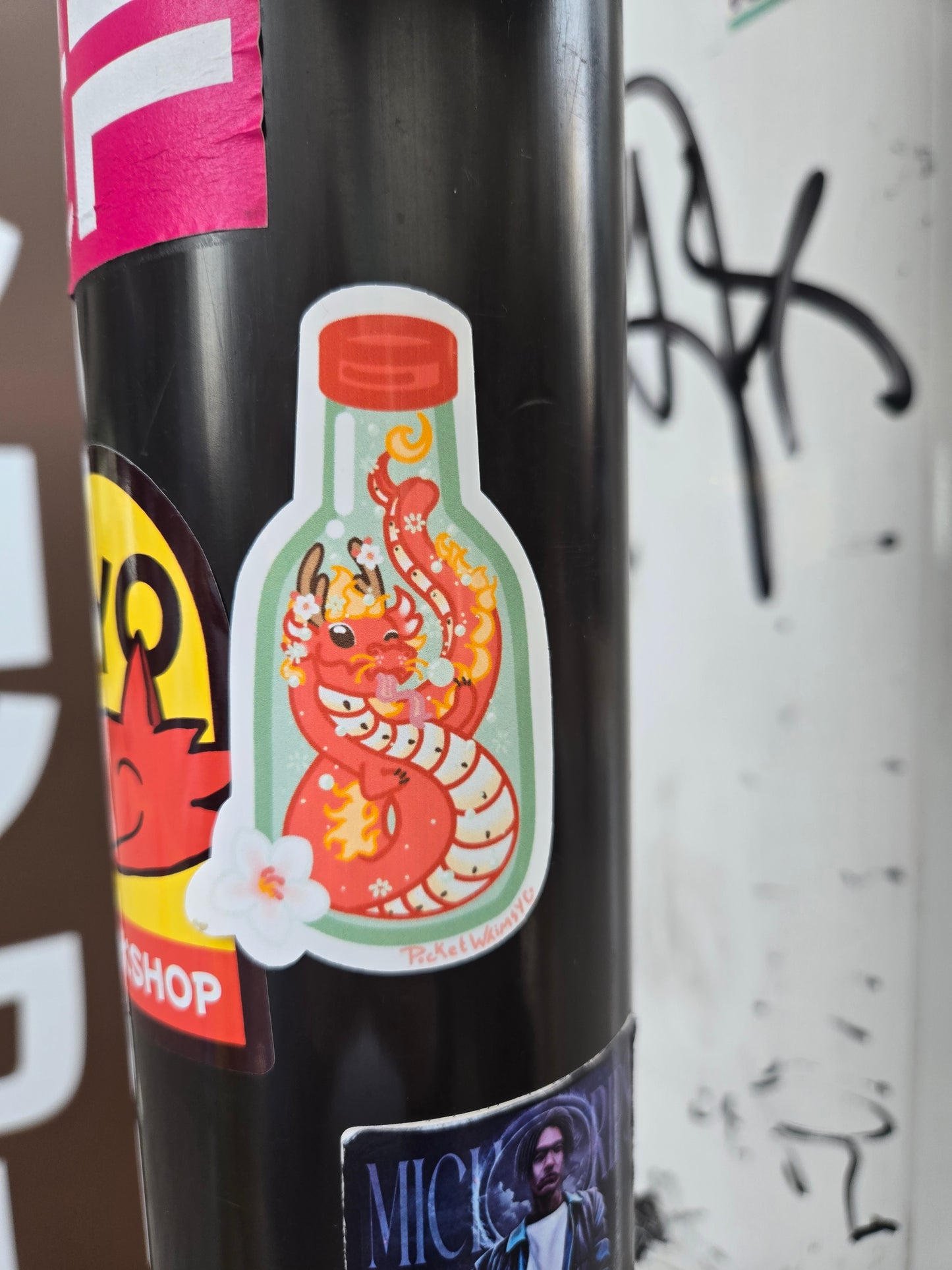 Apple Soju Dragon Sticker