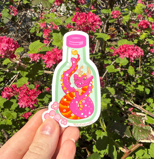Plum Soju Dragon Sticker