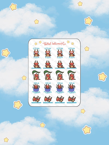 Health & Wellness Iggy Sticker Sheet