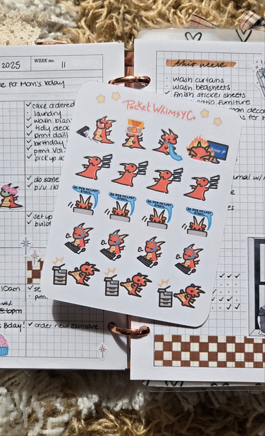 Iggy in the Office Sticker Sheet