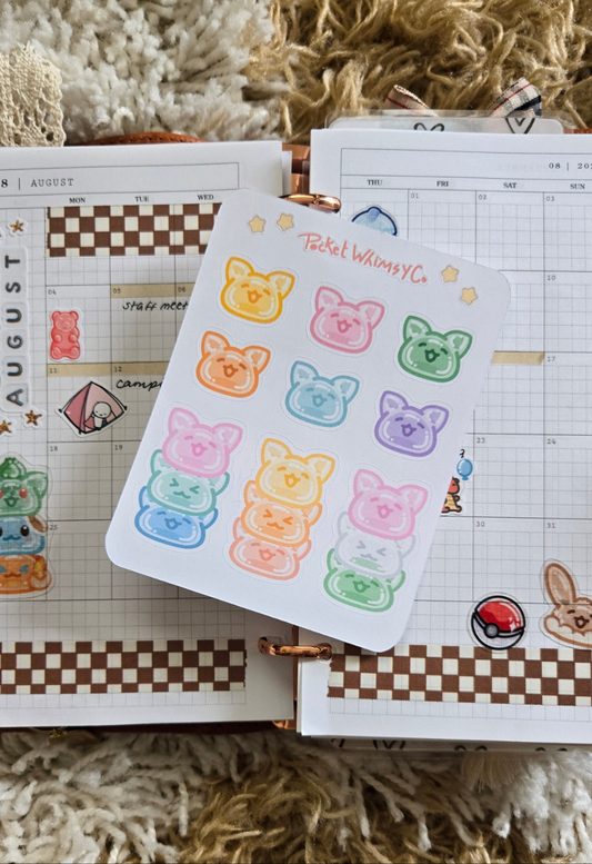 Jelly Kitty Sticker Sheet