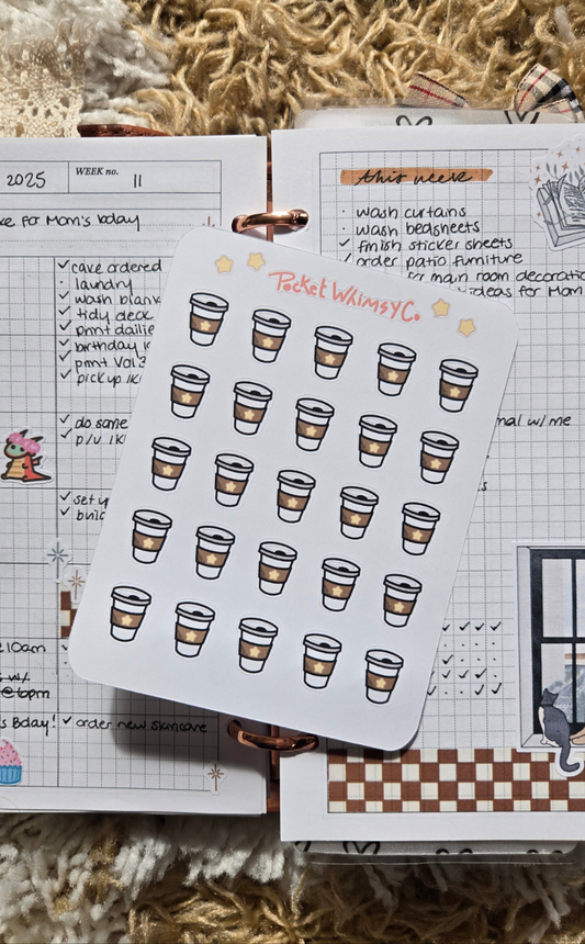 To-go Coffee Sticker Sheet