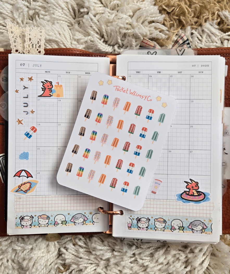 Popsicle Sticker Sheet