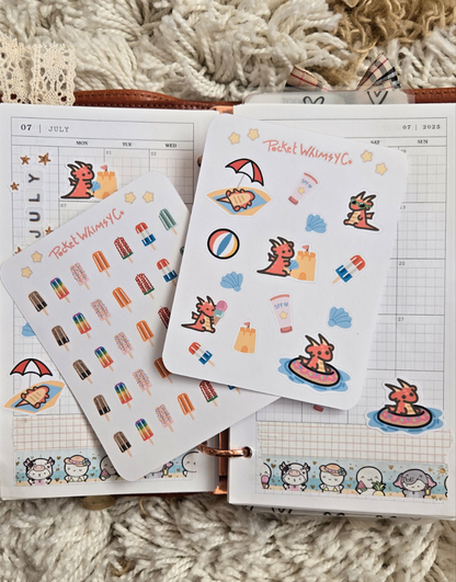 Beach Iggy Deco Sticker Sheet