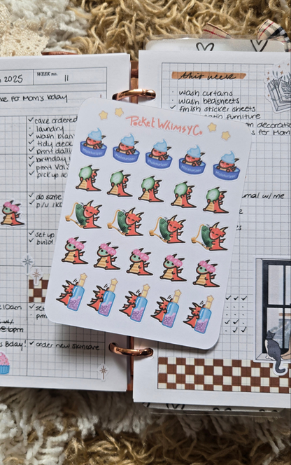 Self-Care Iggy Sticker Sheet
