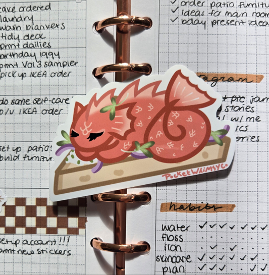 Salmon Crostini Dragon Sticker