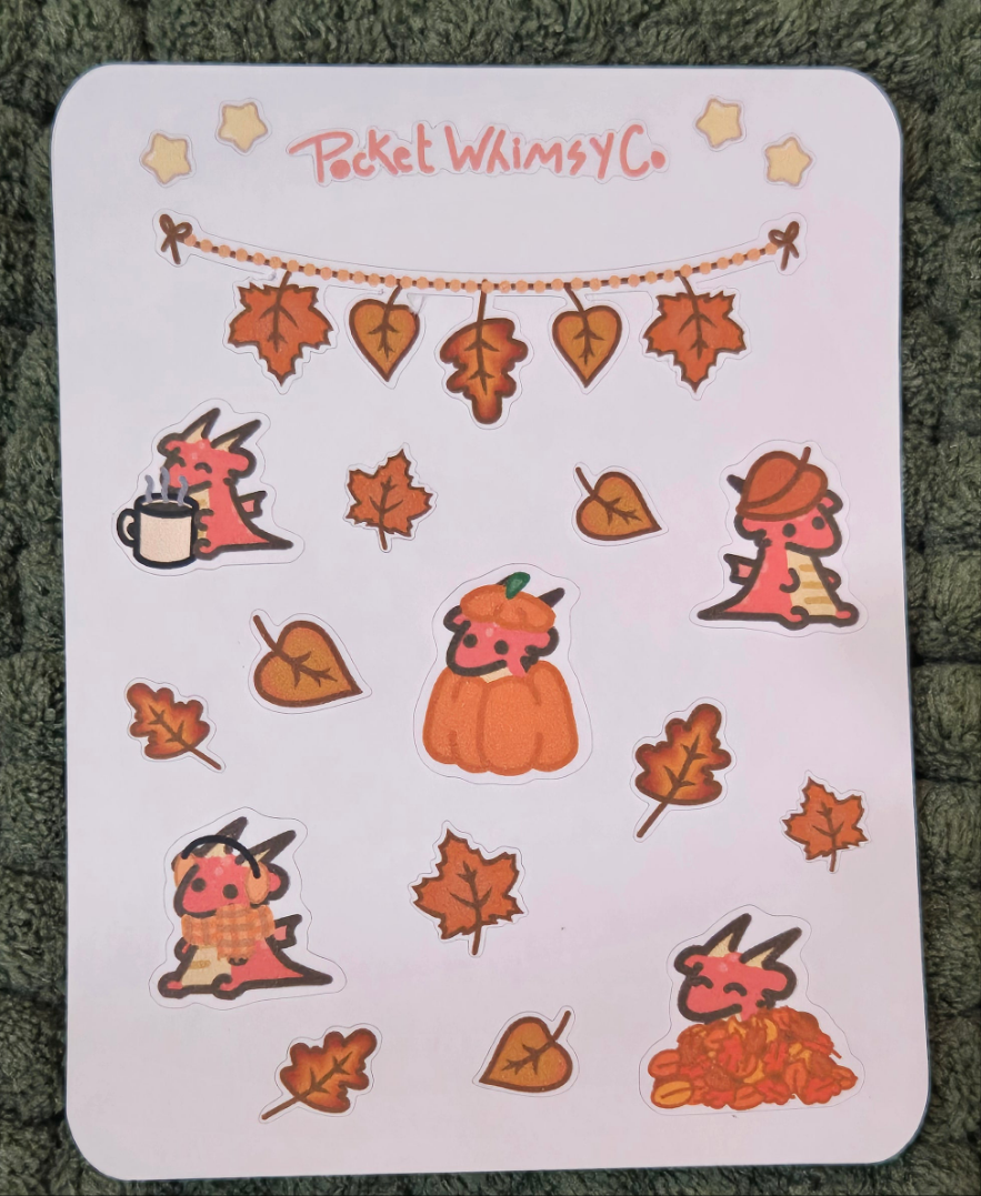 B-Grade Autumn Iggy Deco Sticker Sheet