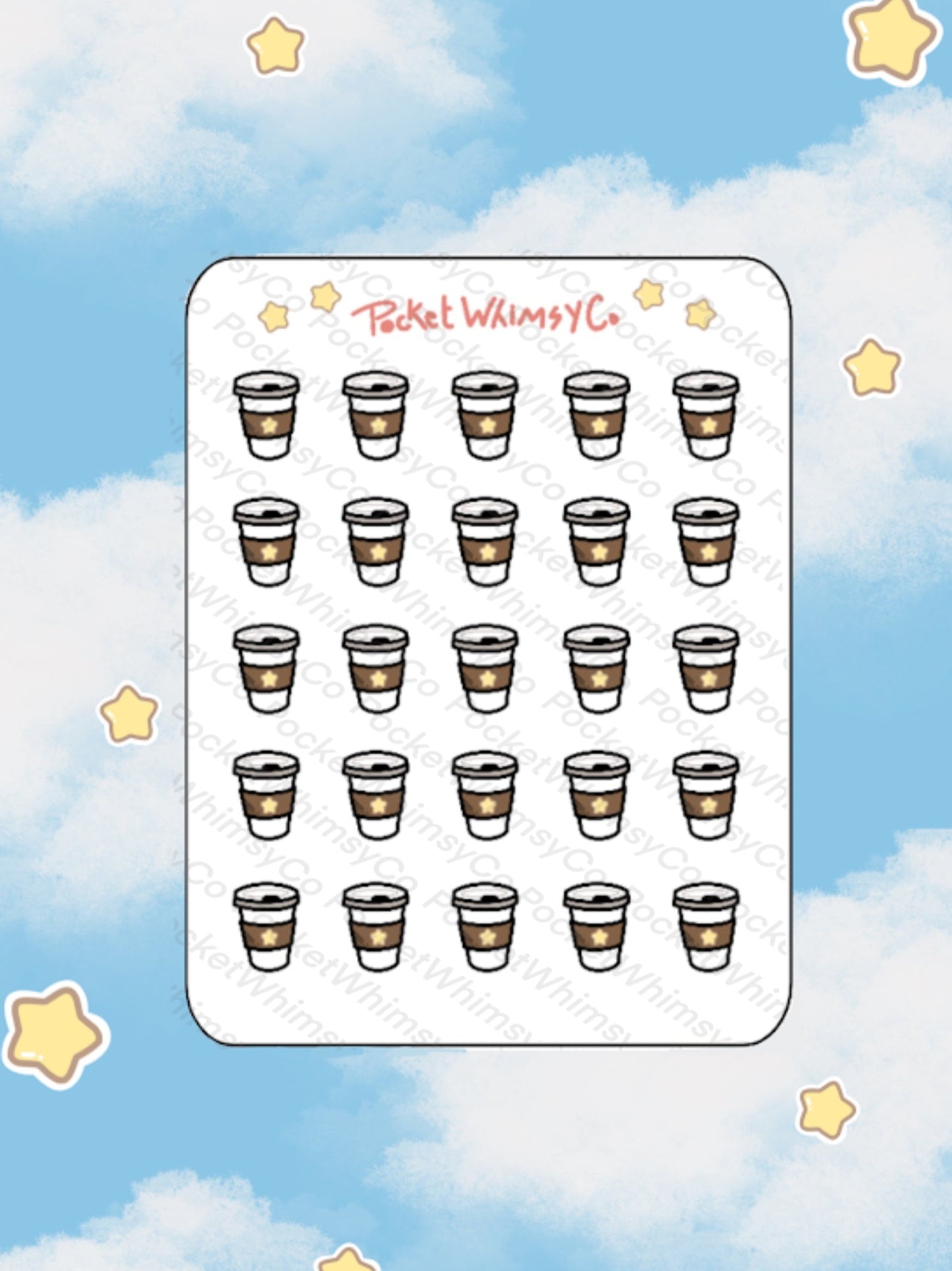 To-go Coffee Sticker Sheet