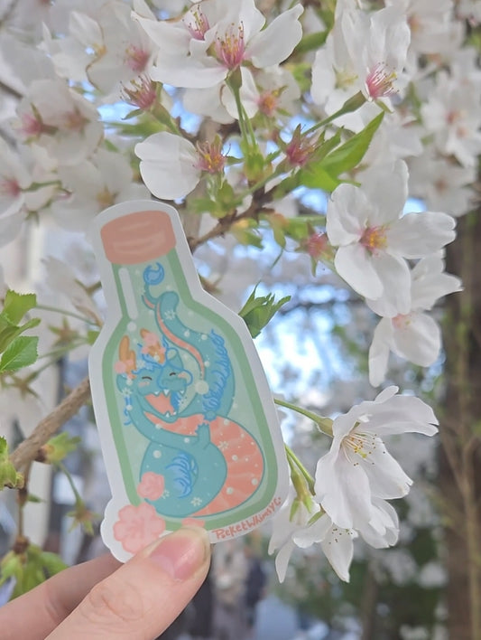 Peach Soju Dragon Sticker