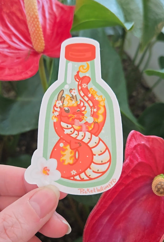 Apple Soju Dragon Sticker