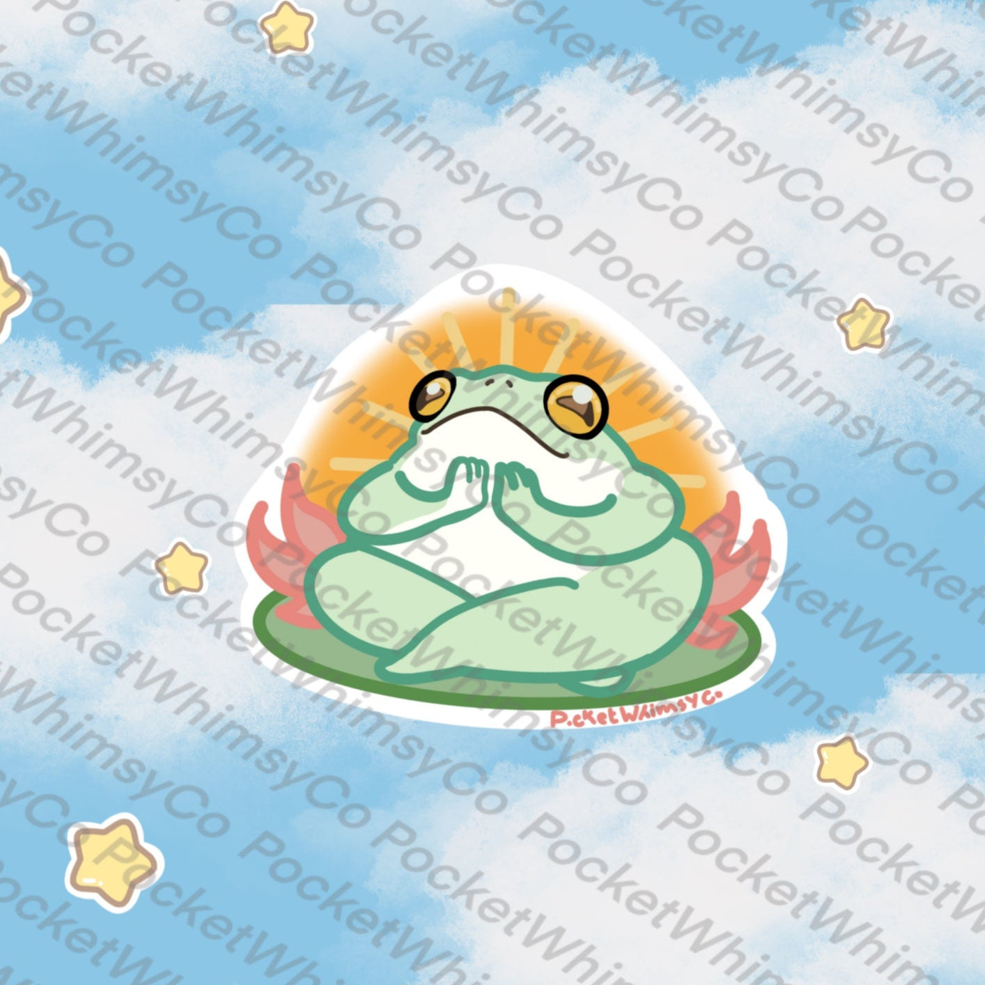 'The Godfrogger' Frog Sticker