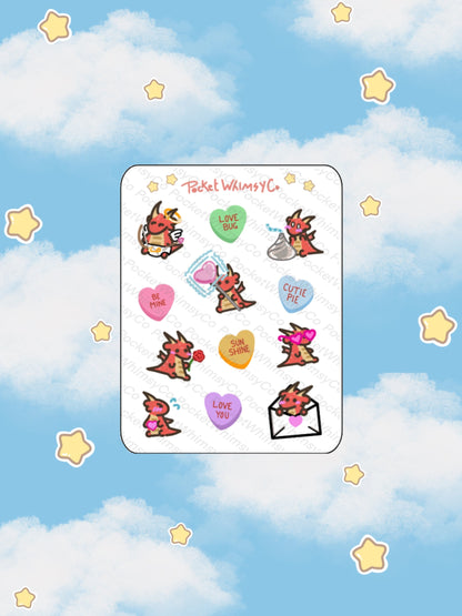 'Will You Be Mine' Iggy Deco Sticker Sheet