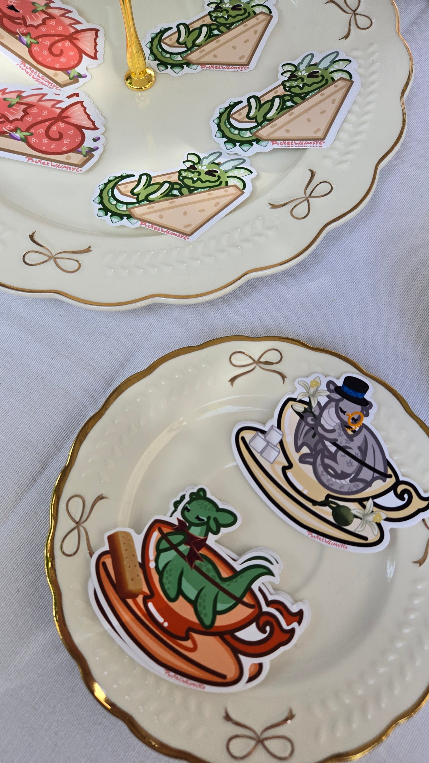Scottish Breakfast Tea Dragon Sticker