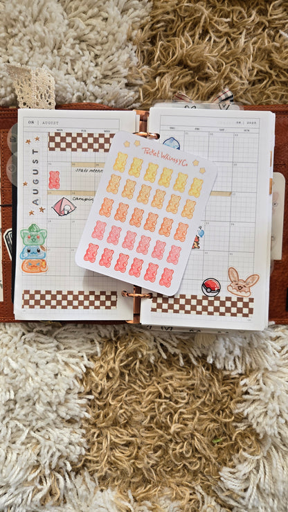 Gummy Bear Sticker Sheet