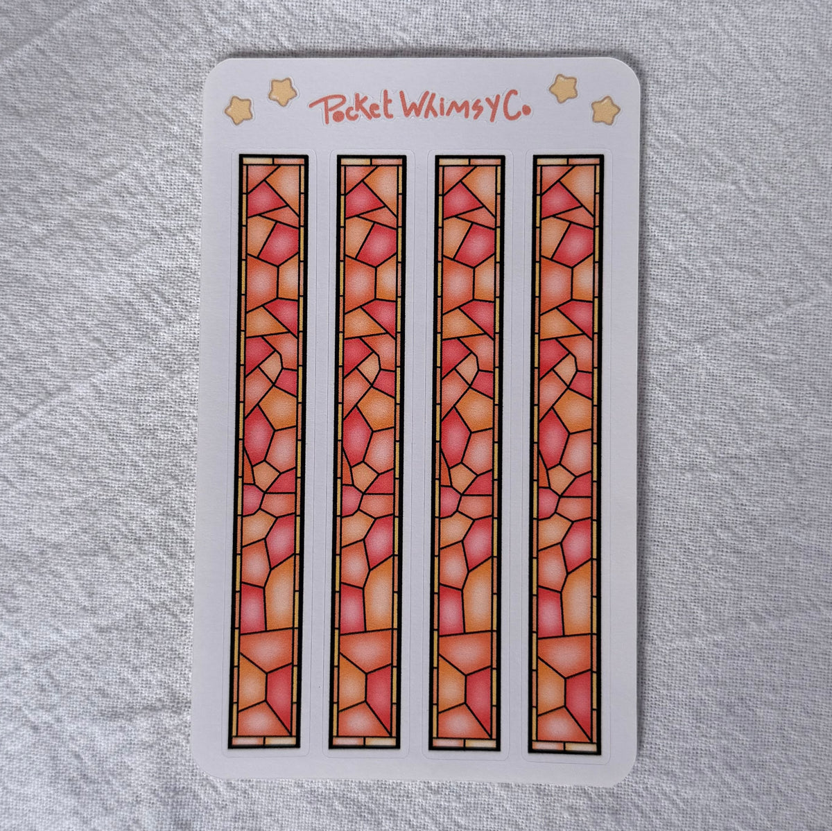 August Monthly Sticker Kit (Summer Stained Glass Kit theme)