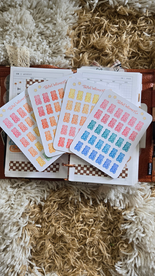 Gummy Bear Sticker Sheet