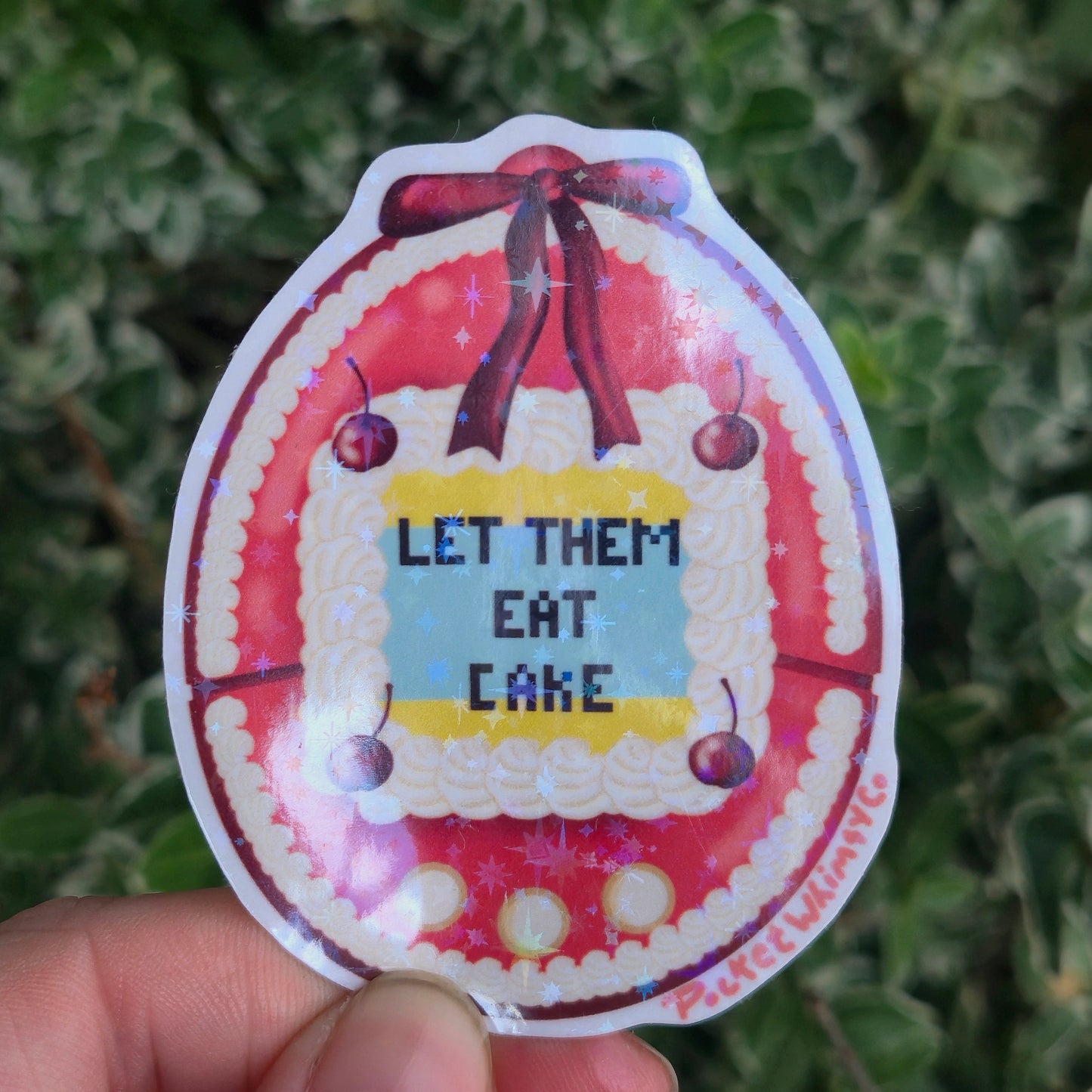 'Let Them Eat Cake' Tamagotchi Sticker