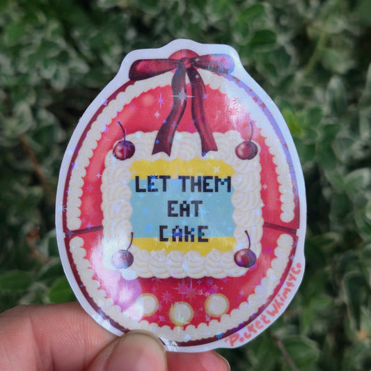 'Let Them Eat Cake' Tamagotchi Sticker