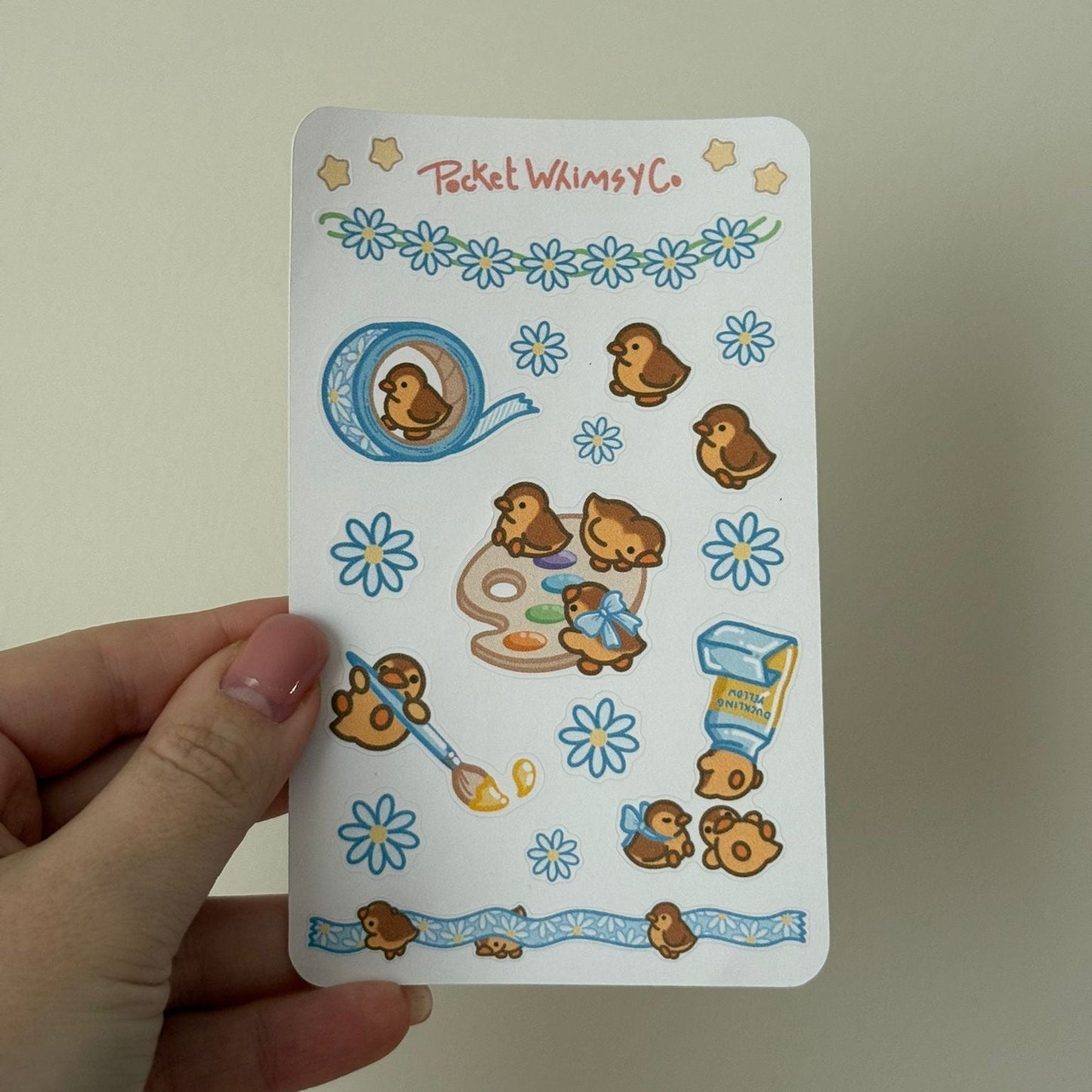 April Monthly Sticker Kit (Just Ducking Around theme)