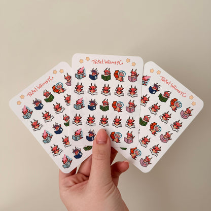 Book Club Iggy Sticker Sheet