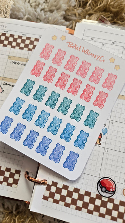 Gummy Bear Sticker Sheet