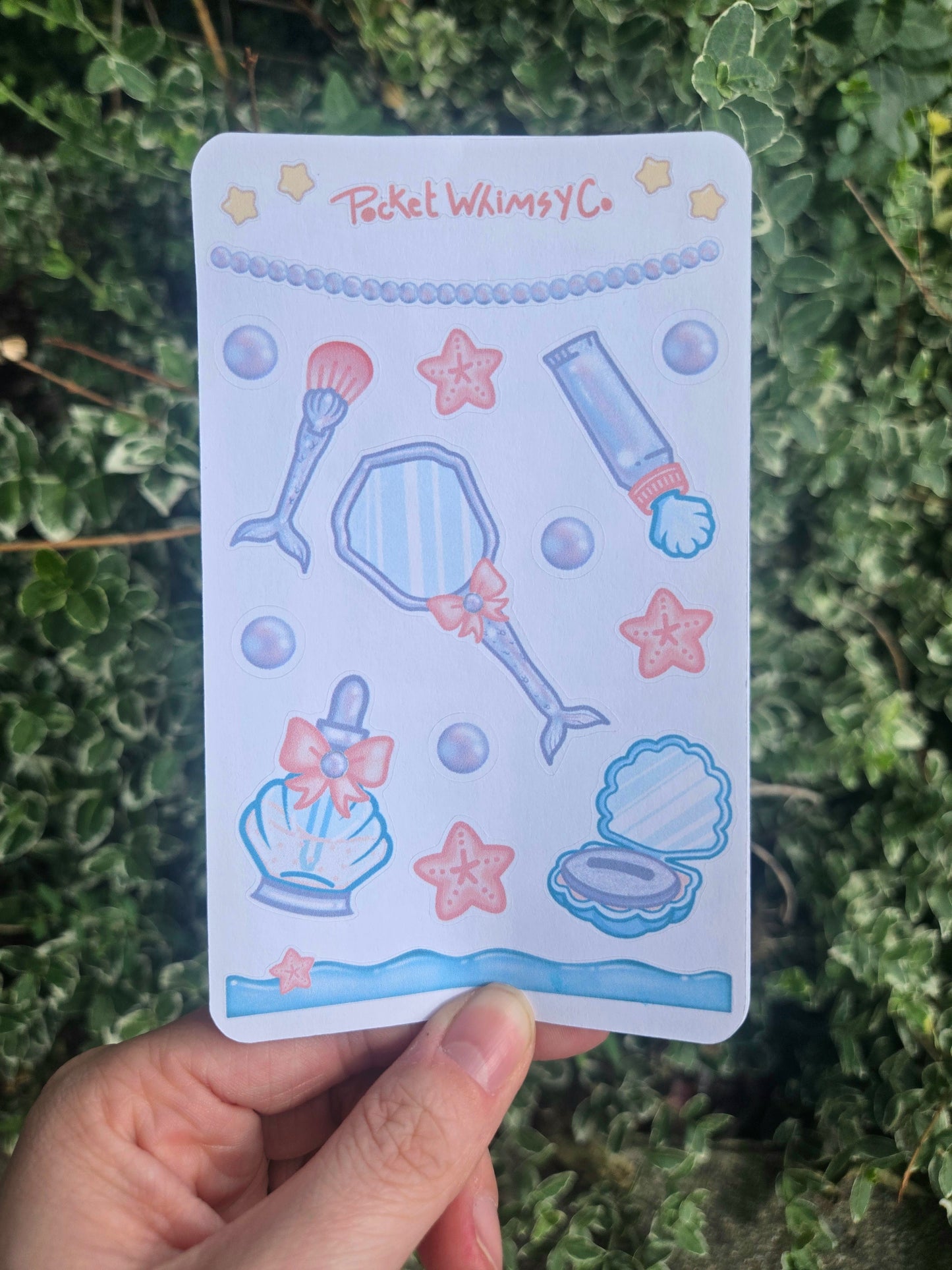 July Monthly Sticker Kit (Mermaid Makeup Kit theme)