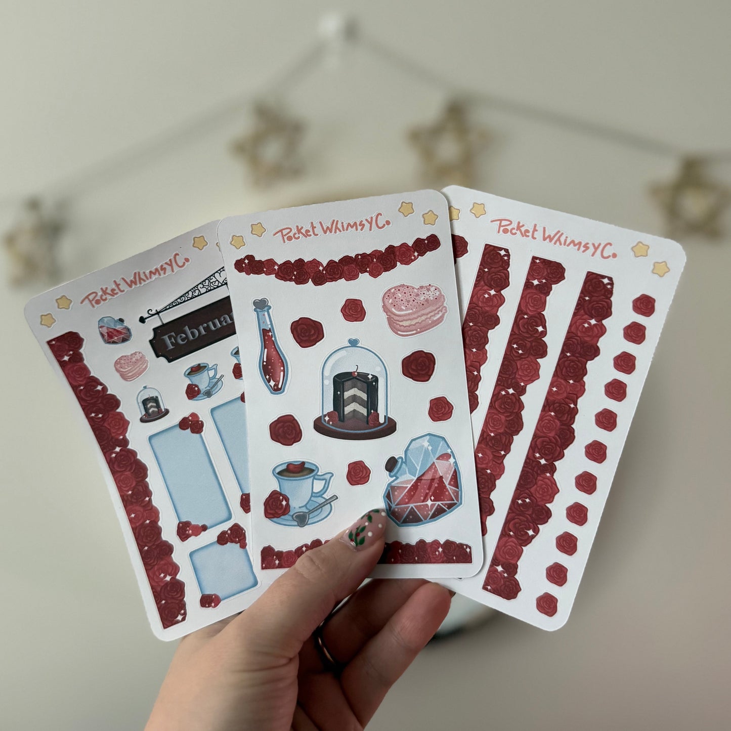 February Monthly Sticker Kit (Apothecary Cafe theme)