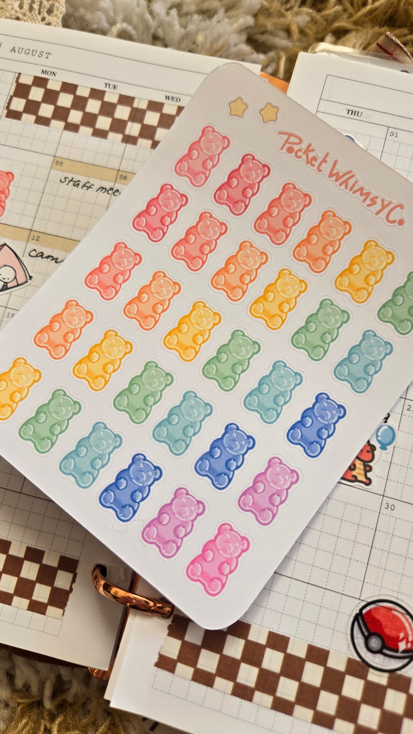 Gummy Bear Sticker Sheet