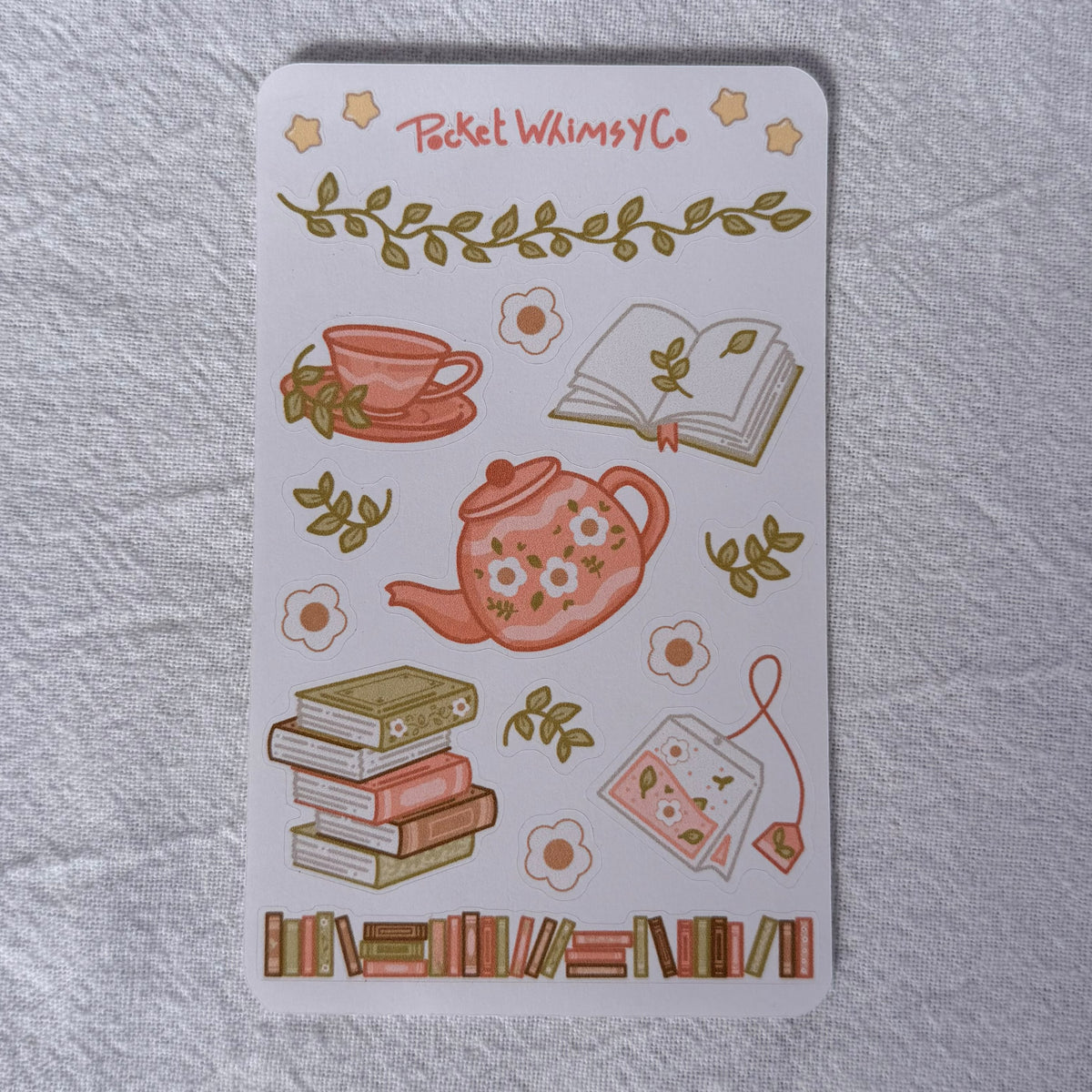September Monthly Sticker Kit (Library Tea Time Kit theme)