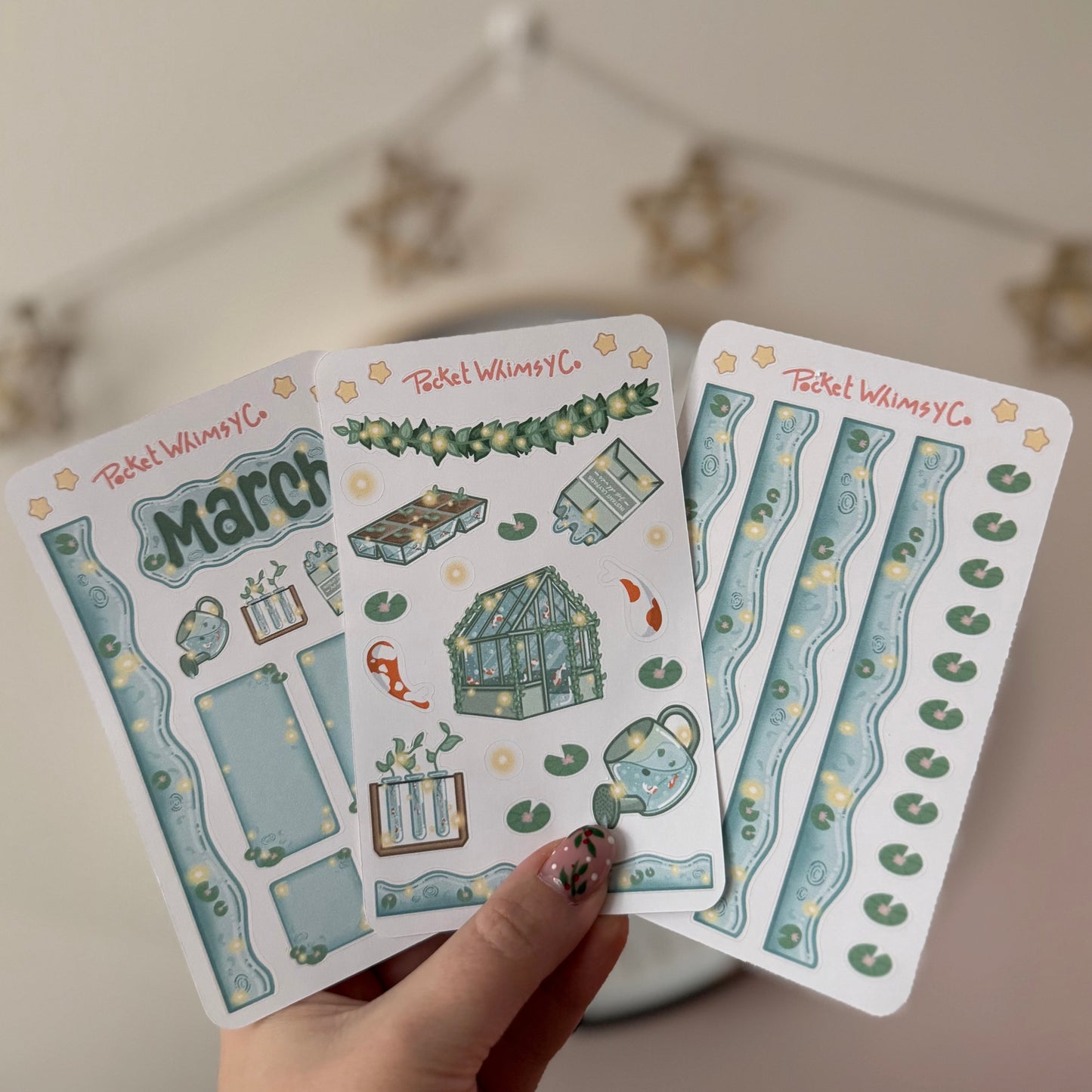 March Monthly Sticker Kit (Feeling Koi theme)