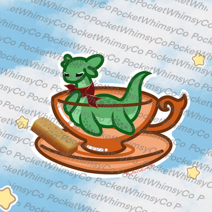 Scottish Breakfast Tea Dragon Sticker